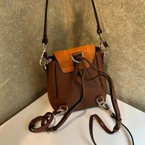 Chloe Orange and Brown Leather Backpack Chloe | Bags | Chloe Orange And Brown Leather Backpack  main image 2